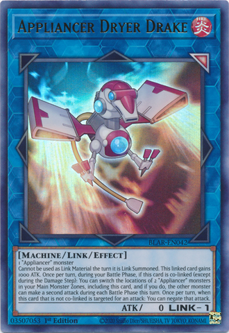 Appliancer Dryer Drake [BLAR-EN042] Ultra Rare Yu-Gi-Oh!