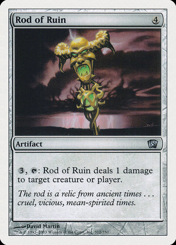 Rod of Ruin [Eighth Edition] Magic: The Gathering