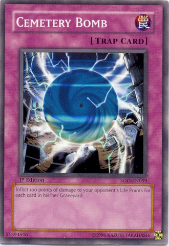 Cemetery Bomb [SOD-EN059] Common Yu-Gi-Oh!