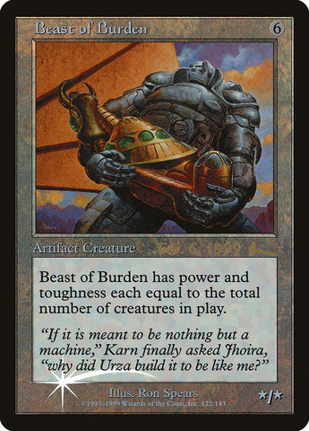 Beast of Burden [Urza's Legacy Promos] Magic: The Gathering
