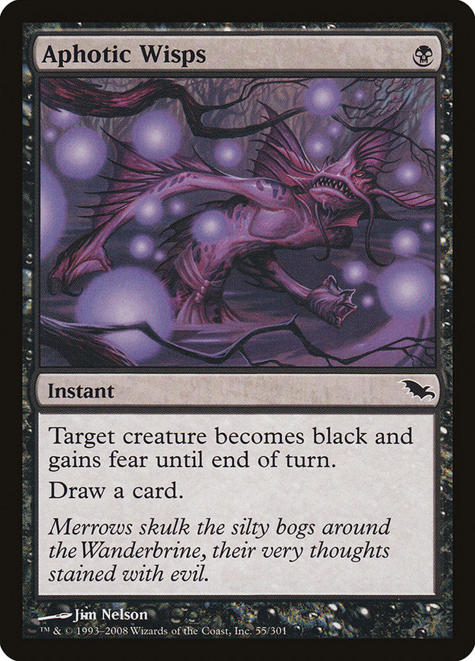 Aphotic Wisps [Shadowmoor] Magic: The Gathering