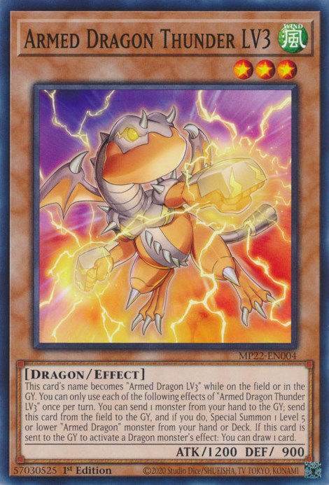 Armed Dragon Thunder LV3 [MP22-EN004] Common Yu-Gi-Oh!