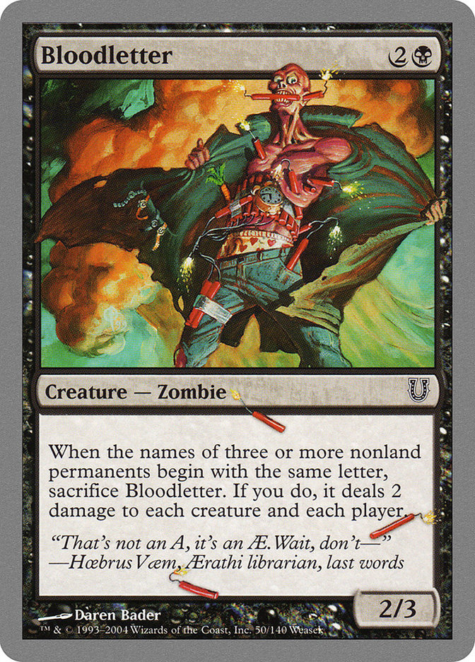 Bloodletter [Unhinged] Magic: The Gathering