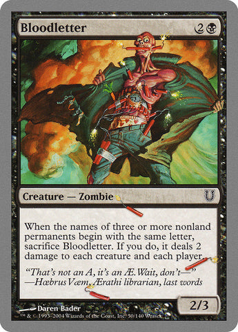 Bloodletter [Unhinged] Magic: The Gathering