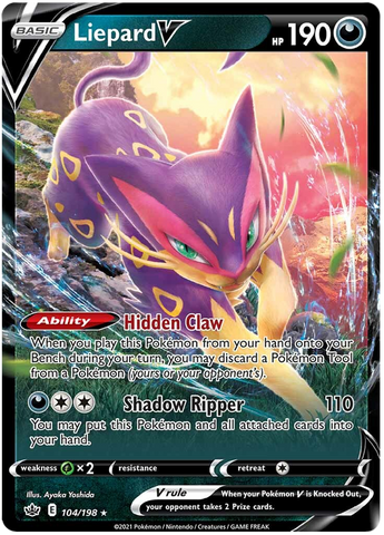 Liepard V (104/198) [Sword & Shield: Chilling Reign] Pokémon