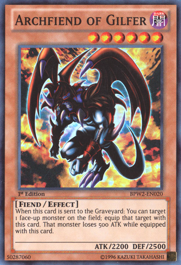 Archfiend of Gilfer [BPW2-EN020] Super Rare Yu-Gi-Oh!