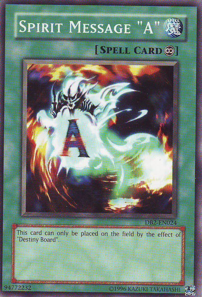 Spirit Message "A" [DB2-EN024] Common Yu-Gi-Oh!