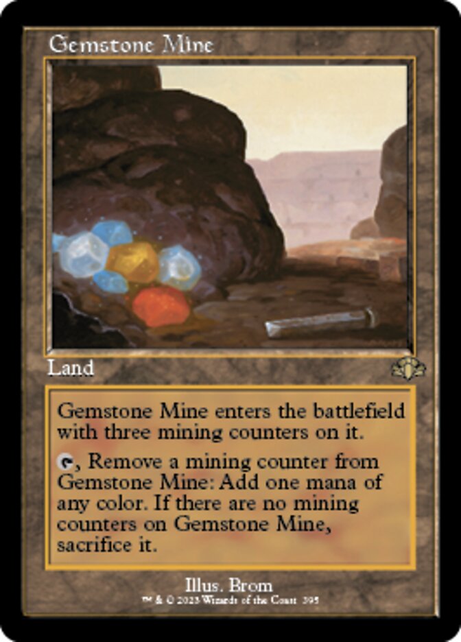 Gemstone Mine (Retro) [Dominaria Remastered] Magic: The Gathering