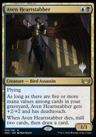 Aven Heartstabber (Promo Pack) [Streets of New Capenna Promos] Magic: The Gathering