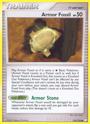 Armor Fossil (116/123) [Diamond & Pearl: Mysterious Treasures] Pokémon