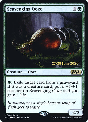 Scavenging Ooze [Core Set 2021 Prerelease Promos] Magic: The Gathering