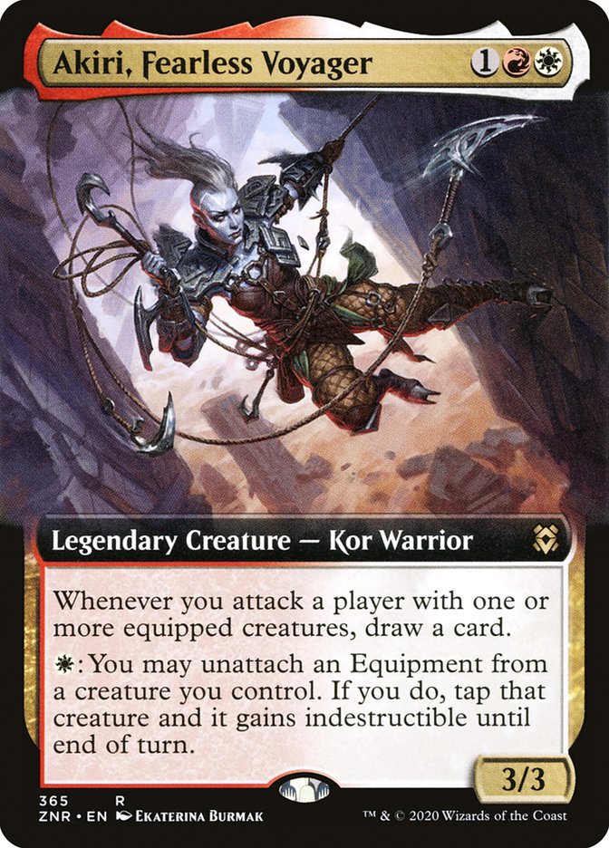 Akiri, Fearless Voyager (Extended Art) [Zendikar Rising] Magic: The Gathering