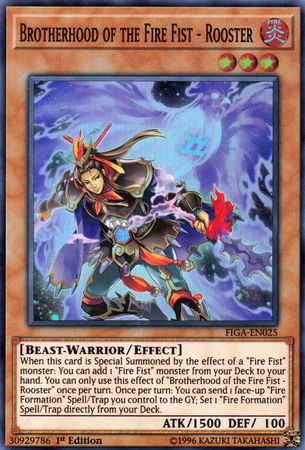 Brotherhood of the Fire Fist - Rooster [FIGA-EN025] Super Rare Yu-Gi-Oh!
