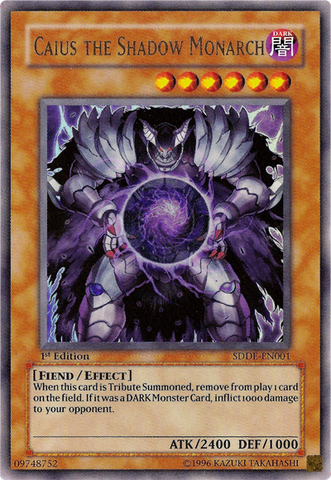 Caius the Shadow Monarch [SDDE-EN001] Ultra Rare Yu-Gi-Oh!