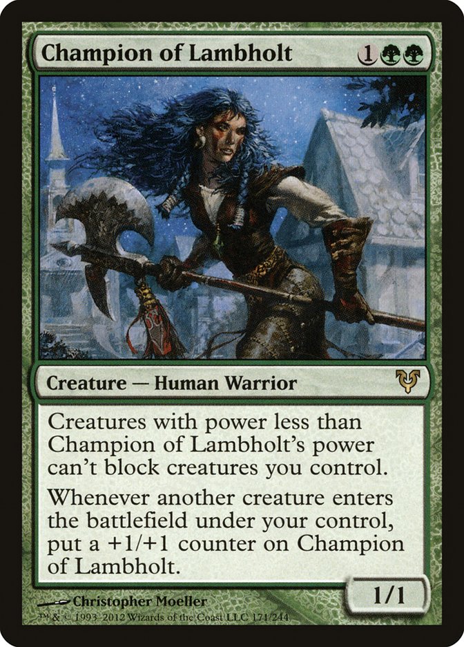Champion of Lambholt [Avacyn Restored] Magic: The Gathering