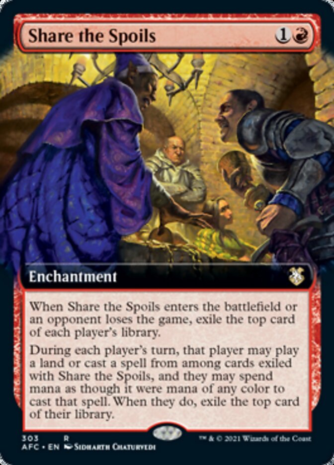 Share the Spoils (Extended Art) [Dungeons & Dragons: Adventures in the Forgotten Realms Commander] Magic: The Gathering