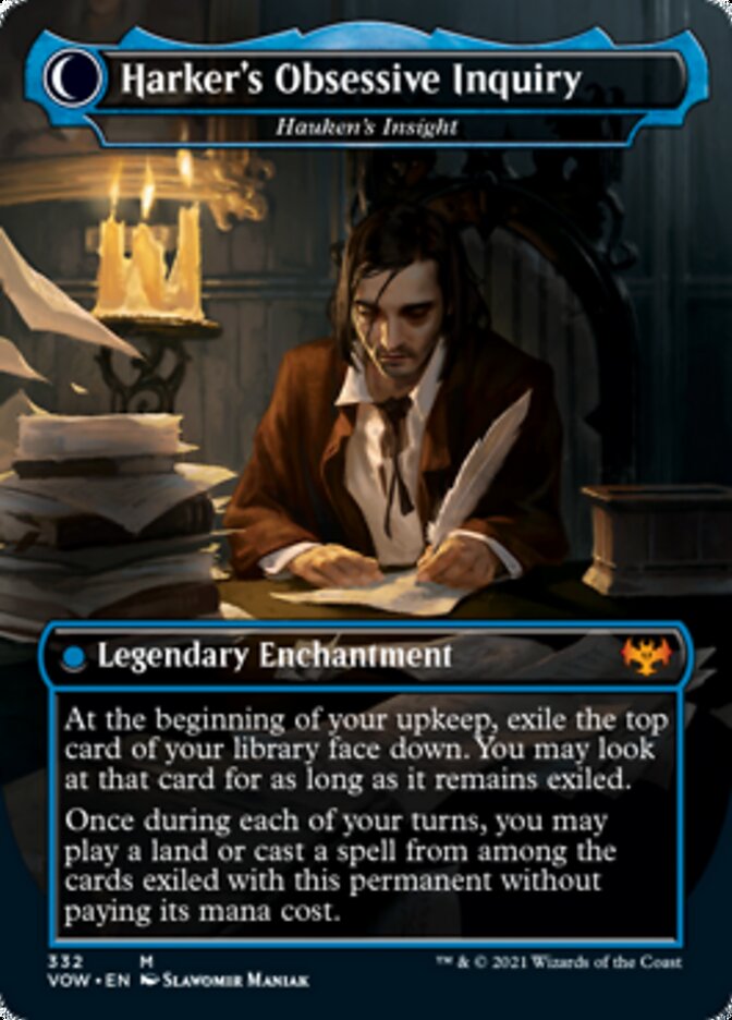 Jacob Hauken, Inspector // Hauken's Insight - Jonathan Harker // Harker's Obsessive Inquiry [Innistrad: Crimson Vow] Magic: The Gathering