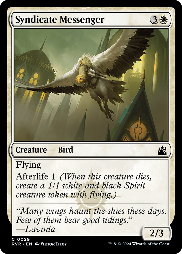 Syndicate Messenger [Ravnica Remastered] Magic: The Gathering