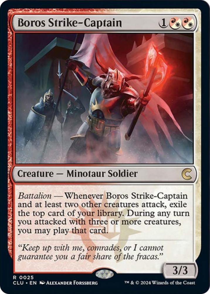 Boros Strike-Captain [Ravnica: Clue Edition] Magic: The Gathering