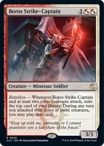 Boros Strike-Captain [Ravnica: Clue Edition] Magic: The Gathering