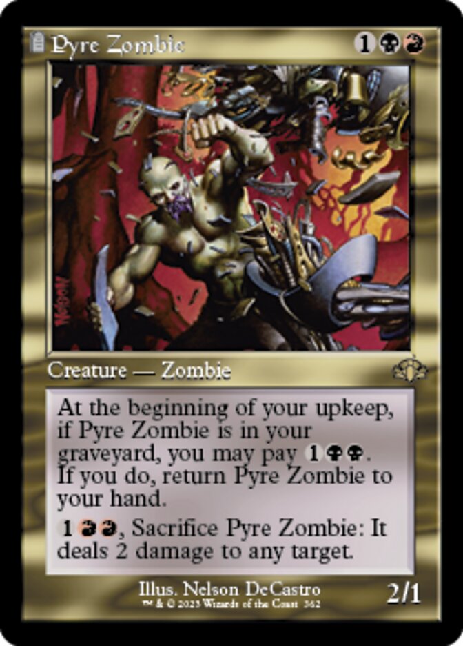 Pyre Zombie (Retro) [Dominaria Remastered] Magic: The Gathering