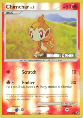 Chimchar (76/130) [Burger King Promos: 2008 Collection] Pokémon