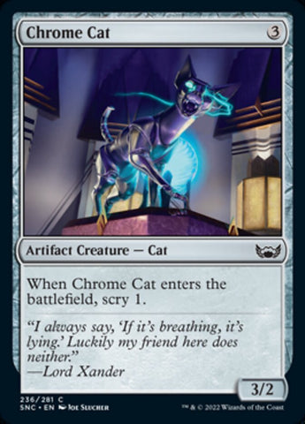 Chrome Cat [Streets of New Capenna] Magic: The Gathering