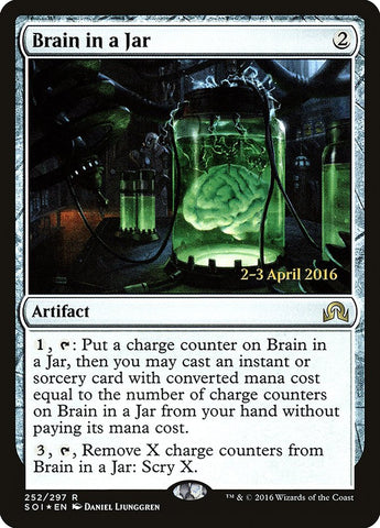 Brain in a Jar [Shadows over Innistrad Prerelease Promos] Magic: The Gathering