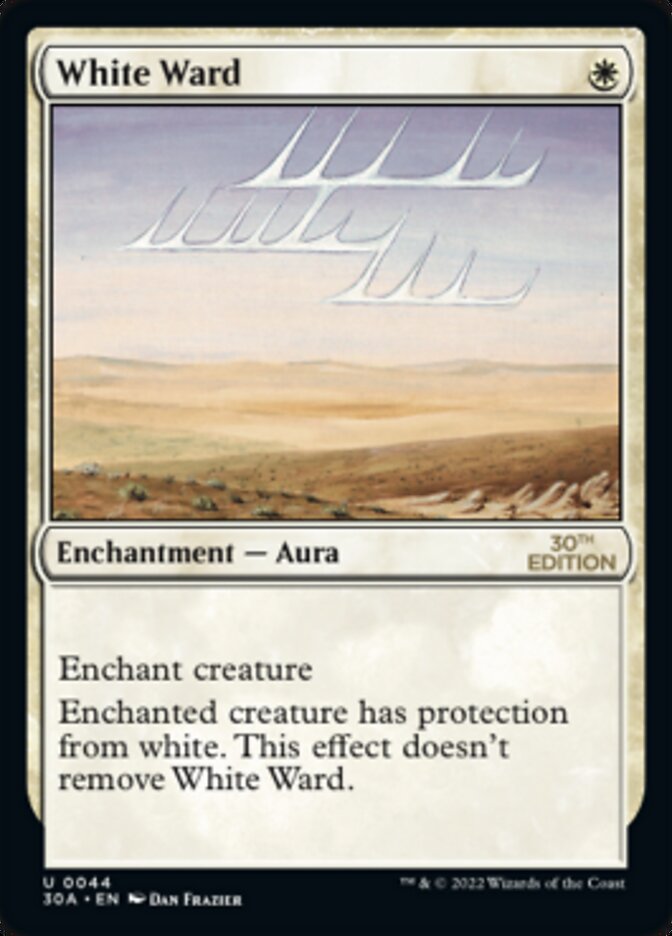 White Ward [30th Anniversary Edition] Magic: The Gathering