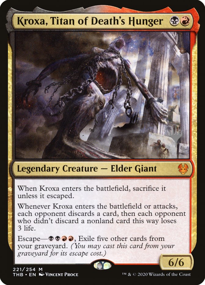 Kroxa, Titan of Death's Hunger (Promo Pack) [Theros Beyond Death Promos] Magic: The Gathering