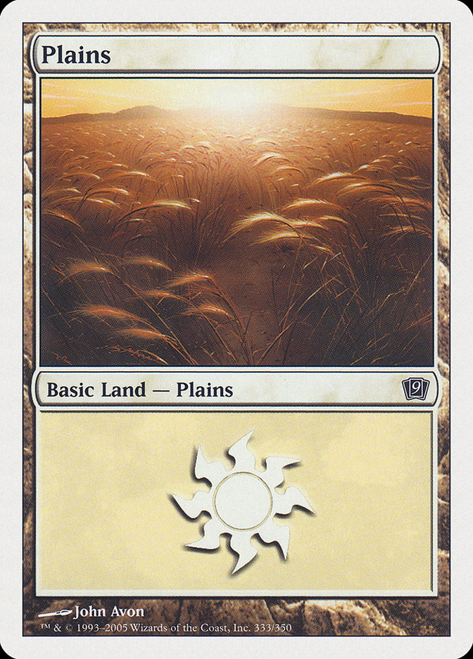 Plains (333) [Ninth Edition] Magic: The Gathering