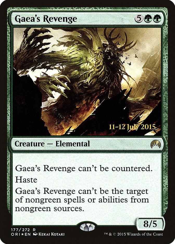 Gaea's Revenge [Magic Origins Prerelease Promos] Magic: The Gathering