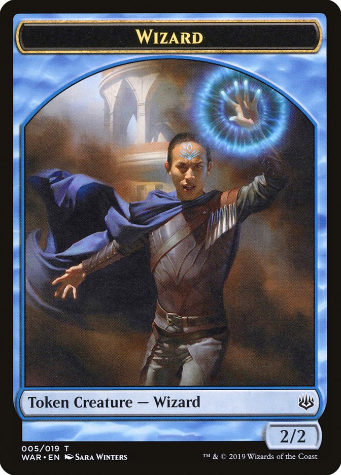 Wizard Token [War of the Spark Tokens] Magic: The Gathering