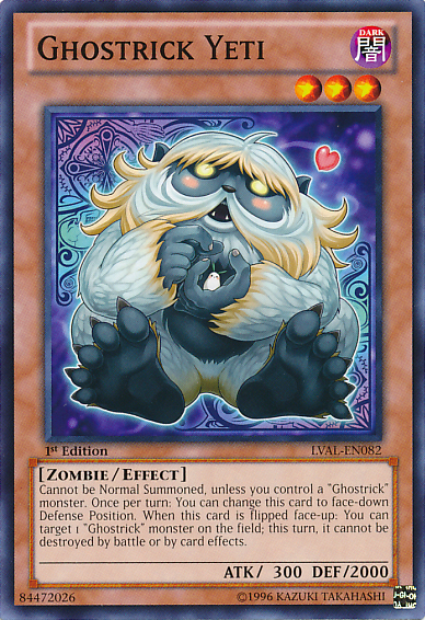 Ghostrick Yeti [LVAL-EN082] Common Yu-Gi-Oh!