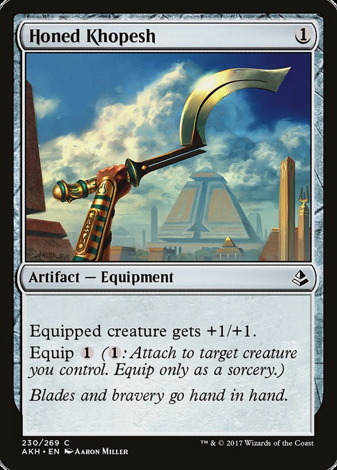 Honed Khopesh [Amonkhet] Magic: The Gathering