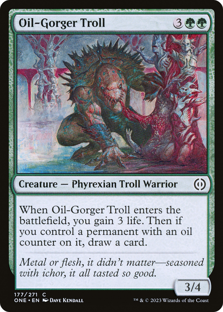 Oil-Gorger Troll [Phyrexia: All Will Be One] Magic: The Gathering