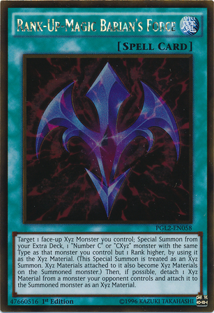 Rank-Up-Magic Barian's Force [PGL2-EN058] Gold Rare Yu-Gi-Oh!
