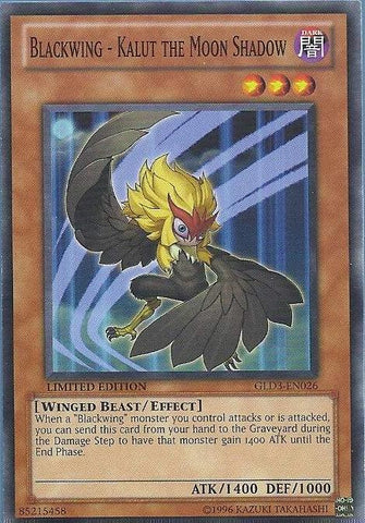 Blackwing - Kalut the Moon Shadow [GLD3-EN026] Common Yu-Gi-Oh!