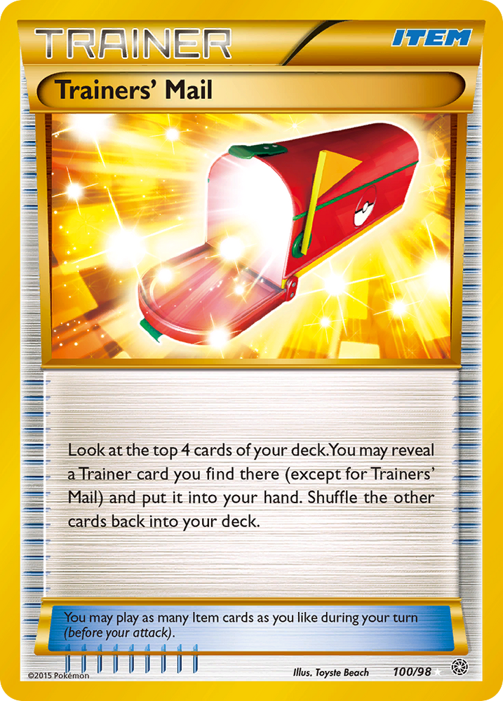 Trainers' Mail (100/98) [XY: Ancient Origins]