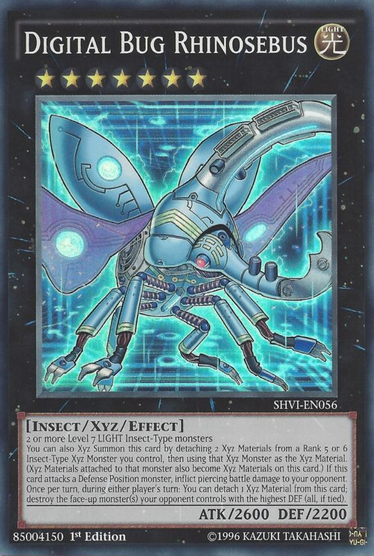 Digital Bug Rhinosebus [SHVI-EN056] Super Rare Yu-Gi-Oh!