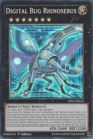 Digital Bug Rhinosebus [SHVI-EN056] Super Rare Yu-Gi-Oh!