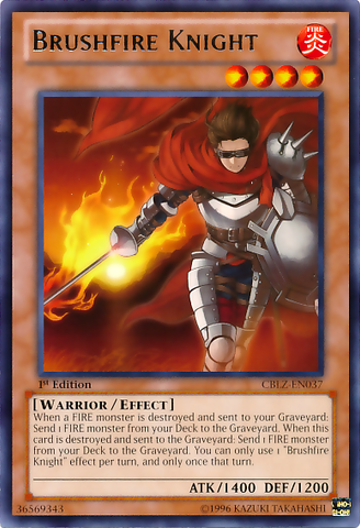 Brushfire Knight [CBLZ-EN037] Rare Yu-Gi-Oh!