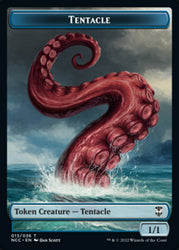 Tentacle // Champion of Wits Double-Sided Token [Streets of New Capenna Commander Tokens] Magic: The Gathering