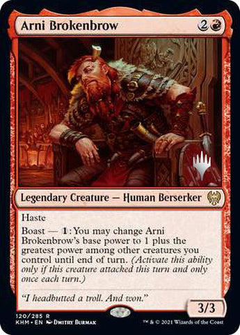 Arni Brokenbrow (Promo Pack) [Kaldheim Promos] Magic: The Gathering