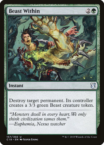 Beast Within [Commander 2019] Magic: The Gathering
