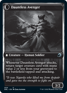 Bereaved Survivor // Dauntless Avenger [Innistrad: Double Feature] Magic: The Gathering