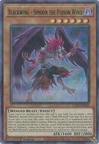 Blackwing - Simoon the Poison Wind (Green) [LDS2-EN040] Ultra Rare Yu-Gi-Oh!