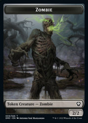 Bird (002) // Zombie Double-Sided Token [Dominaria United Tokens] Magic: The Gathering