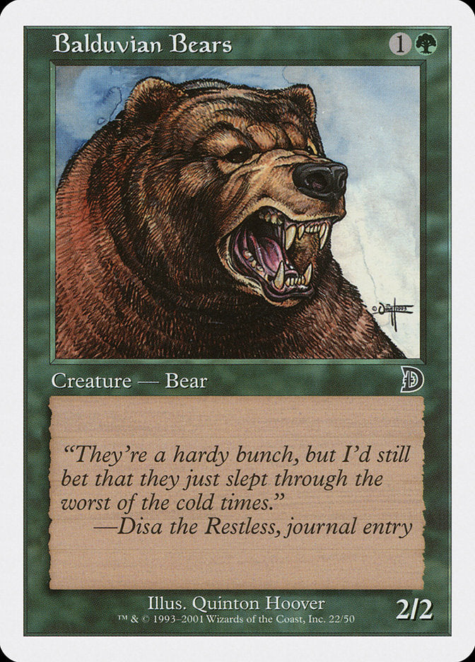 Balduvian Bears [Deckmasters] Magic: The Gathering