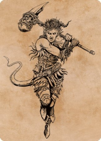 Karlach, Fury of Avernus Art Card (54) [Commander Legends: Battle for Baldur's Gate Art Series] Magic: The Gathering